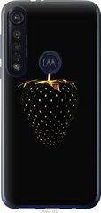 Чехол на Motorola G8 Plus Черная клубника "3585u-1837-7105"