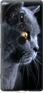 Чехол на Sony Xperia XZ2 H8266 Красивый кот "3038u-1378-7105"