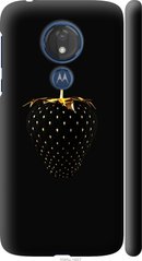 Чехол на Motorola Moto G7 Power Черная клубника "3585c-1657-7105"
