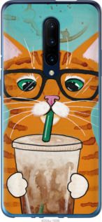 Чехол на OnePlus 7 Pro Зеленоглазый кот в очках "4054u-1696-7105"