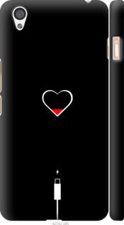 Чехол на OnePlus X Подзарядка сердца "4274c-385-7105"